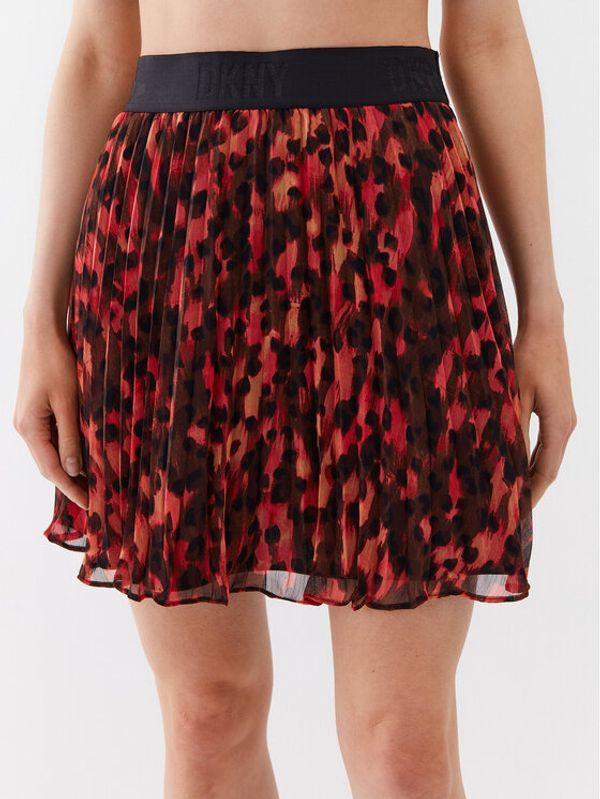 DKNY DKNY Plesirana suknja P31NVO53 Crvena Regular Fit