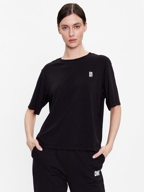 DKNY DKNY Spavaćiće YI2422635 Crna Loose Fit