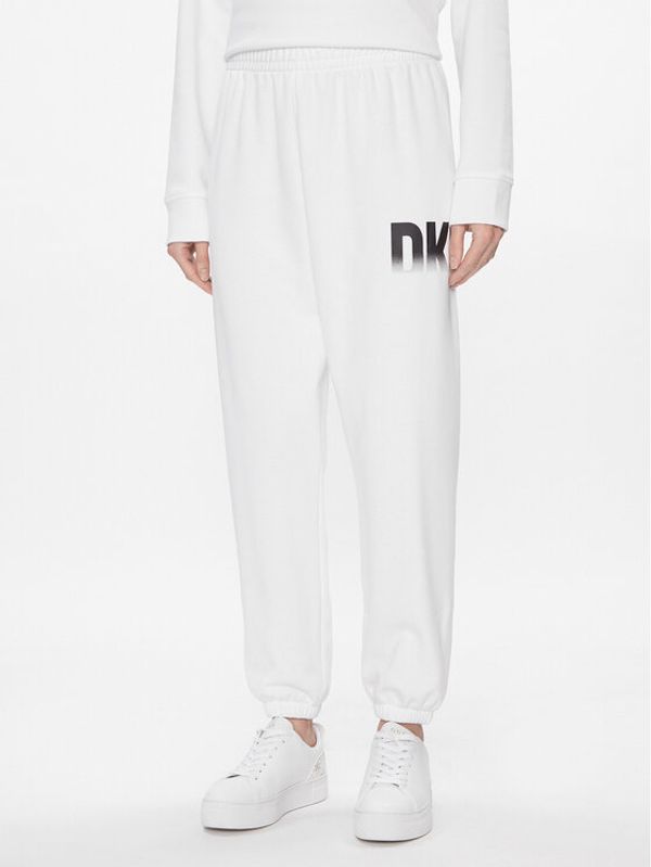 DKNY Sport DKNY Sport Donji dio trenerke DP3P3379 Bijela Relaxed Fit