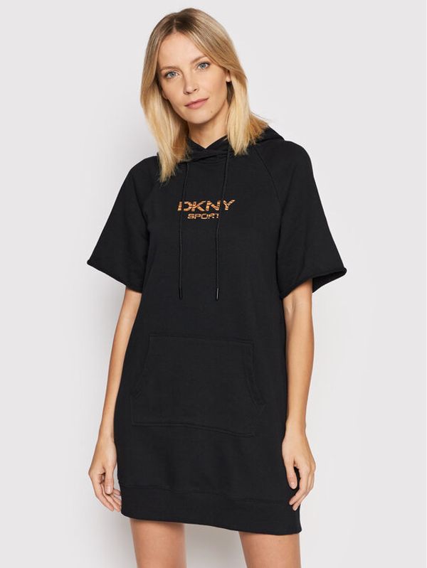 DKNY Sport DKNY Sport Džemper haljina DP1D4494 Crna Regular Fit