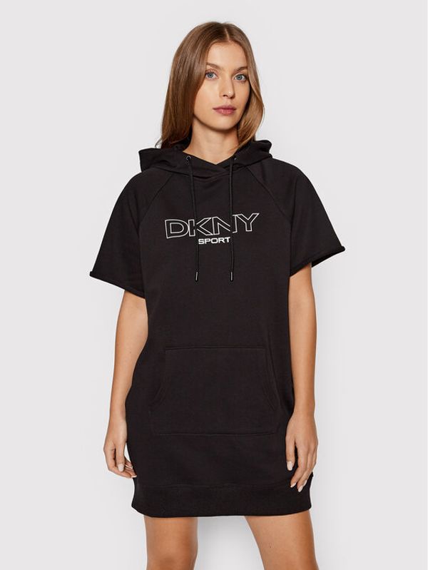 DKNY Sport DKNY Sport Džemper haljina DP1D4601 Crna Regular Fit