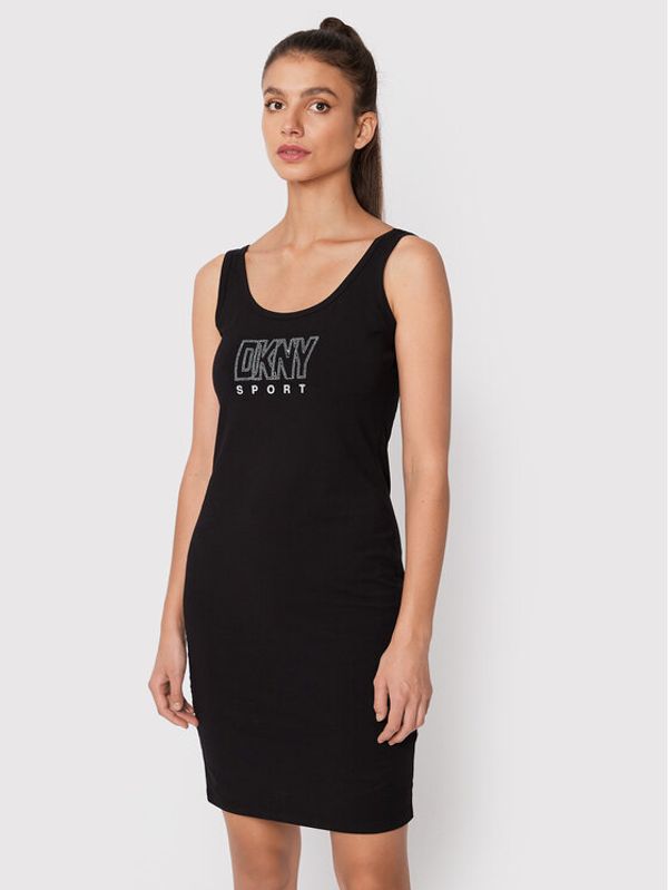 DKNY Sport DKNY Sport Ljetna haljina DP2D4646 Crna Slim Fit