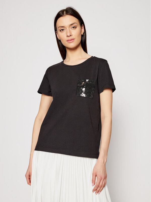 DKNY DKNY T-shirt P0RAOC2R Crna Regular Fit