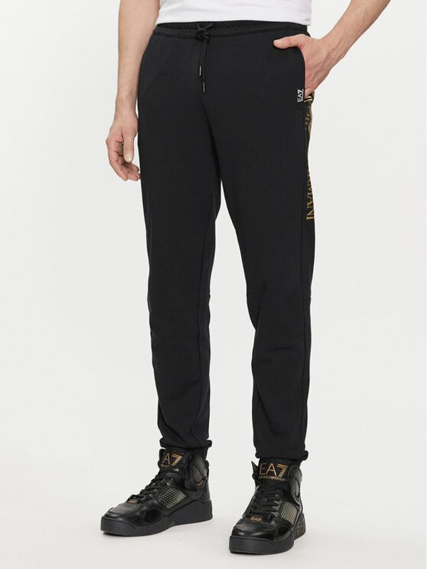 EA7 Emporio Armani EA7 Emporio Armani Donji dio trenerke 3DPP58 PJSHZ 0208 Crna Regular Fit