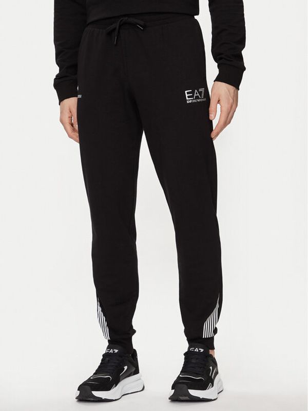 EA7 Emporio Armani EA7 Emporio Armani Donji dio trenerke 3DPP70 PJLIZ 1200 Crna Regular Fit