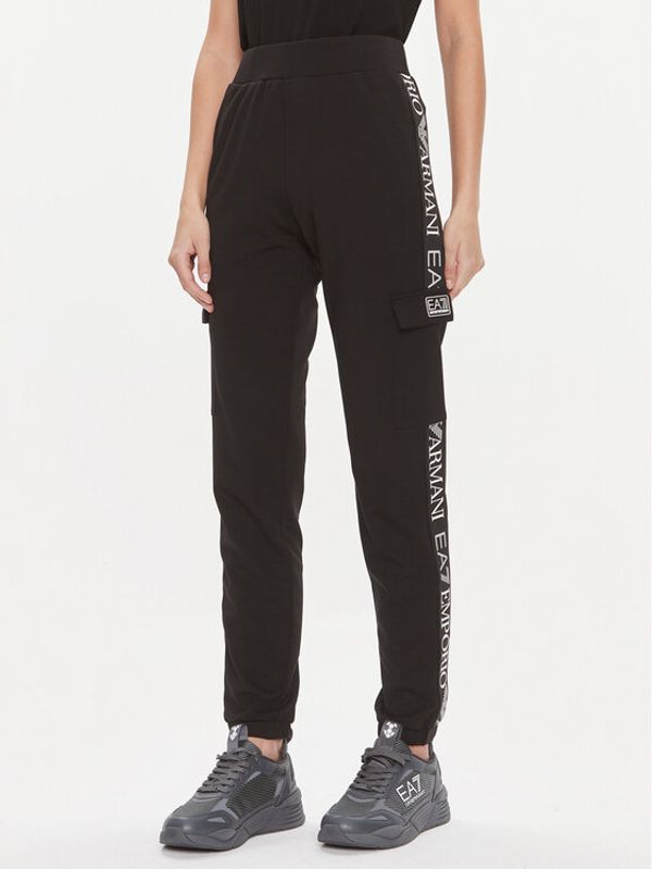 EA7 Emporio Armani EA7 Emporio Armani Donji dio trenerke 3DTP64 TJKWZ 1200 Crna Regular Fit