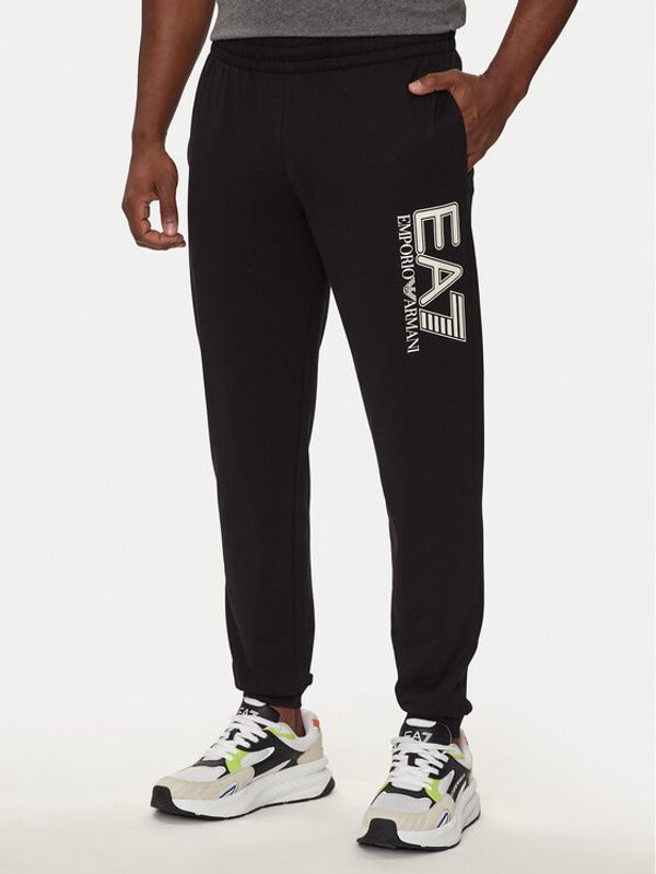 EA7 Emporio Armani EA7 Emporio Armani Donji dio trenerke 6DPP87 PJVRZ 1200 Crna Regular Fit