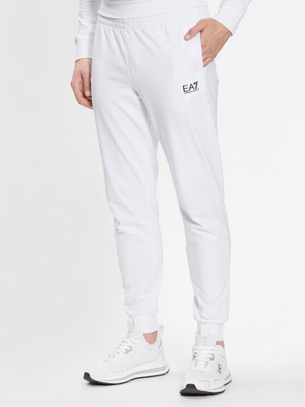 EA7 Emporio Armani EA7 Emporio Armani Donji dio trenerke 8NPP53 PJ05Z 1100 Bijela Slim Fit