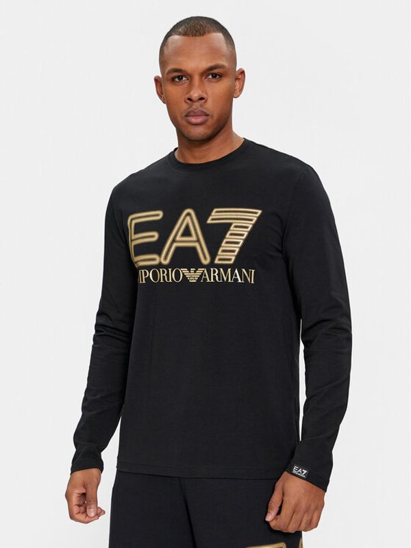 EA7 Emporio Armani EA7 Emporio Armani Majica dugih rukava 3DPT38 PJMUZ 0208 Crna Regular Fit