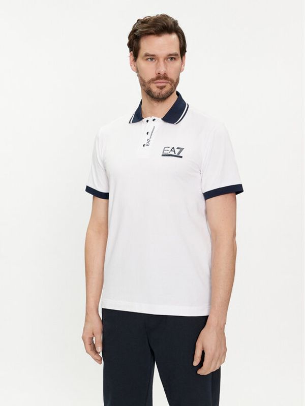 EA7 Emporio Armani EA7 Emporio Armani Polo 3DPF17 PJ03Z 1100 Bijela Regular Fit