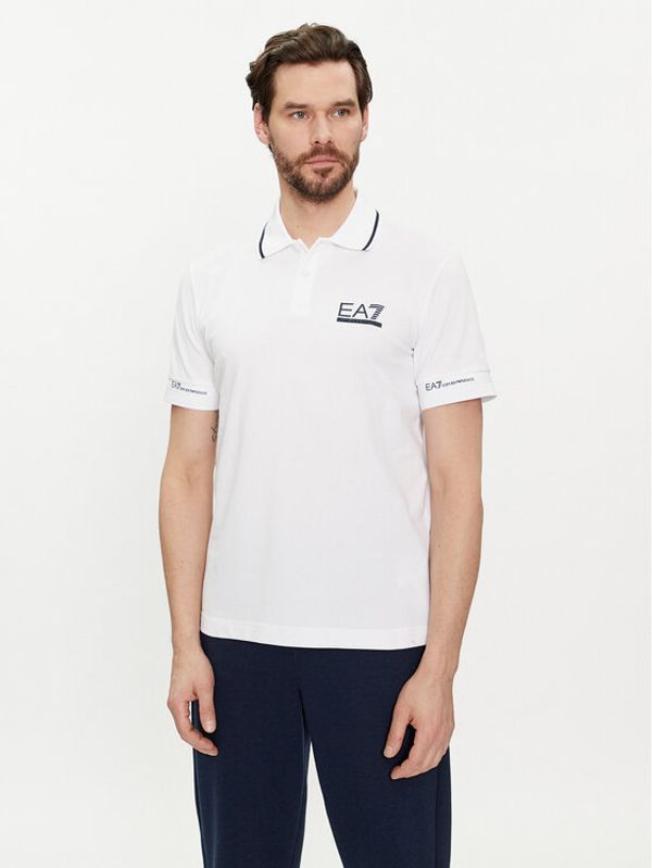 EA7 Emporio Armani EA7 Emporio Armani Polo 3DPF19 PJ04Z 1100 Bijela Regular Fit