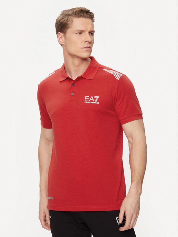 EA7 Emporio Armani EA7 Emporio Armani Polo 3DPF51 PJULZ 1461 Crvena Regular Fit