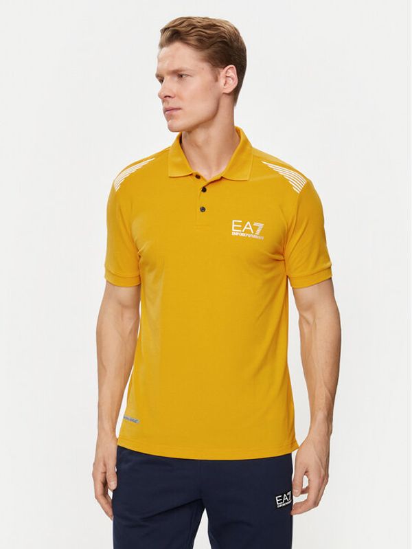 EA7 Emporio Armani EA7 Emporio Armani Polo 3DPF51 PJULZ 1680 Narančasta Regular Fit