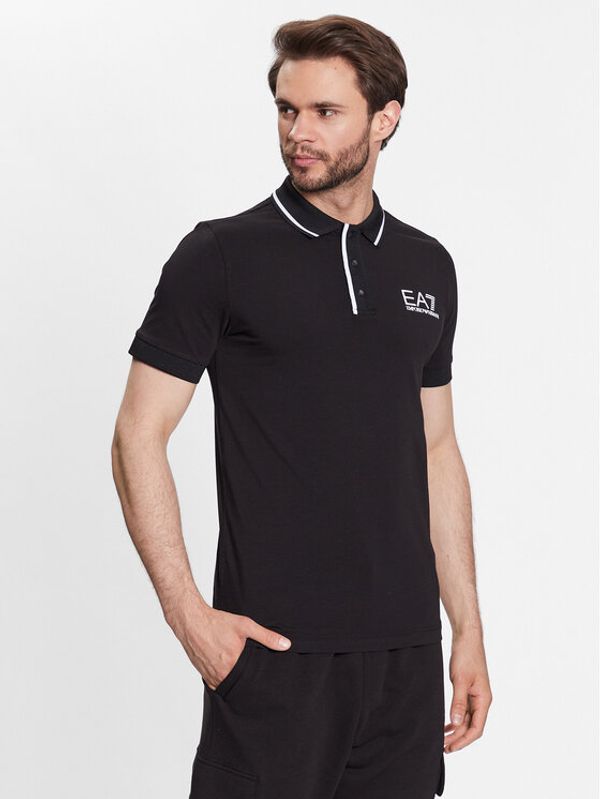 EA7 Emporio Armani EA7 Emporio Armani Polo 3RPF17 PJ03Z 1200 Crna Regular Fit