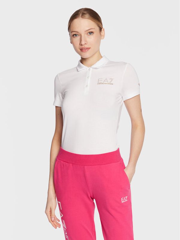 EA7 Emporio Armani EA7 Emporio Armani Polo 3RTF05 TJDQZ 1100 Bijela Regular Fit