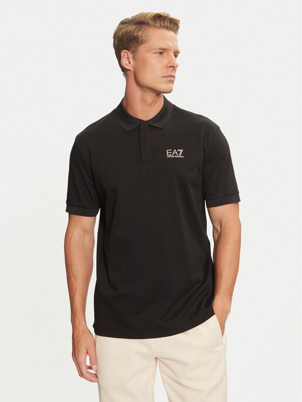 EA7 Emporio Armani EA7 Emporio Armani Polo 6DPF09 PJOLZ 0200 Crna Regular Fit