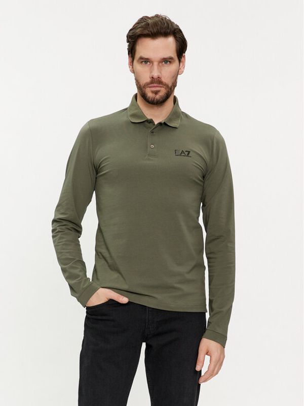 EA7 Emporio Armani EA7 Emporio Armani Polo 8NPF05 PJM5Z 1846 Zelena Regular Fit