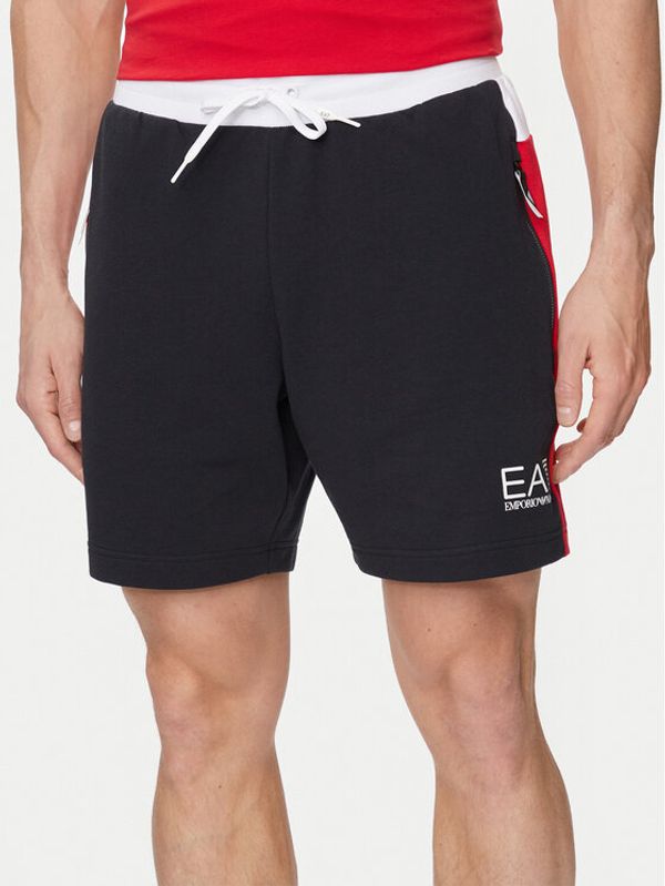 EA7 Emporio Armani EA7 Emporio Armani Sportske kratke hlače 3DPS58 PJLIZ 1578 Tamnoplava Regular Fit