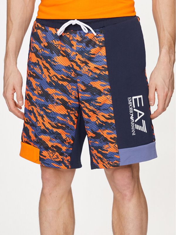 EA7 Emporio Armani EA7 Emporio Armani Sportske kratke hlače 3DPS60 PJEQZ 2605 Narančasta Regular Fit
