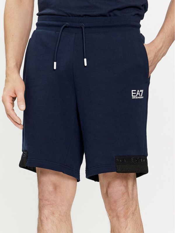 EA7 Emporio Armani EA7 Emporio Armani Sportske kratke hlače 3DPS73 PJEQZ 0554 Tamnoplava Regular Fit