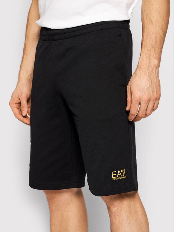 EA7 Emporio Armani EA7 Emporio Armani Sportske kratke hlače 8NPS02 PJ05Z 0208 Crna Regular Fit