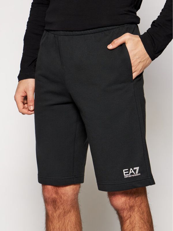 EA7 Emporio Armani EA7 Emporio Armani Sportske kratke hlače 8NPS02 PJ05Z 1200 Crna Regular Fit