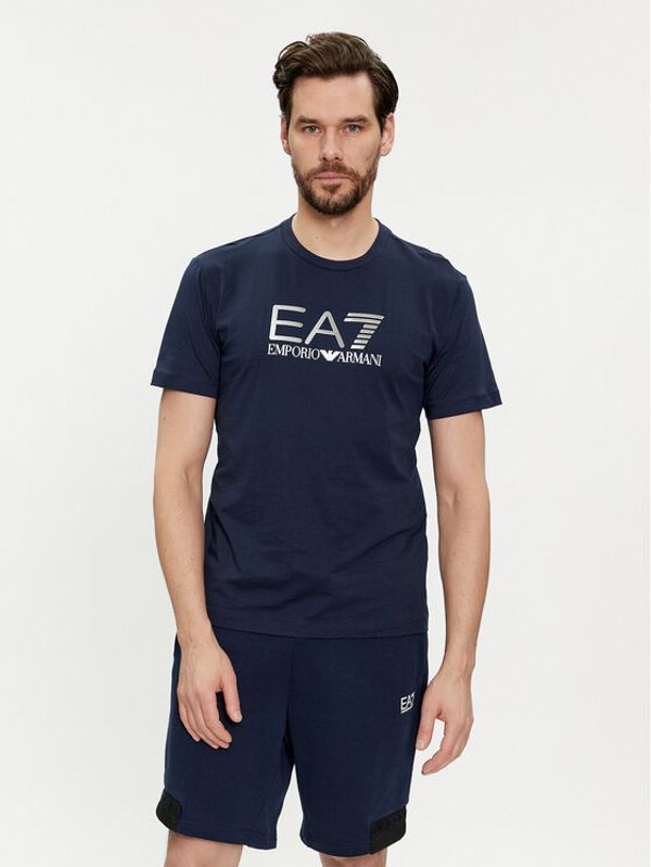 EA7 Emporio Armani EA7 Emporio Armani T-shirt 3DPT71 PJM9Z 1554 Tamnoplava Regular Fit