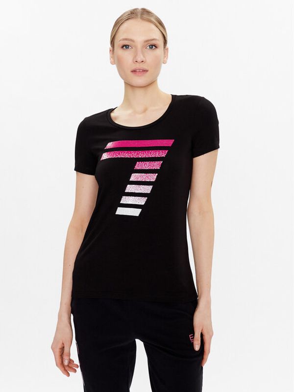 EA7 Emporio Armani EA7 Emporio Armani T-shirt 3RTT44 TJFKZ 1200 Crna Regular Fit