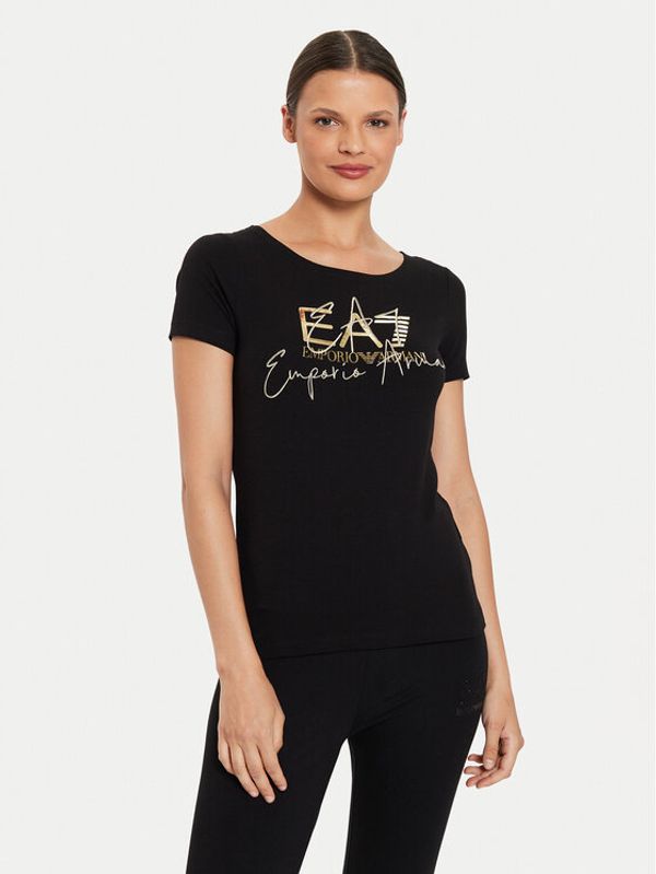 EA7 Emporio Armani EA7 Emporio Armani T-shirt 6DTT19 TJQCZ 1200 Crna Slim Fit