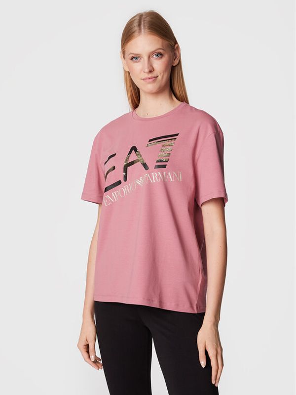 EA7 Emporio Armani EA7 Emporio Armani T-shirt 6LTT35 TJFKZ 1438 Ružičasta Relaxed Fit