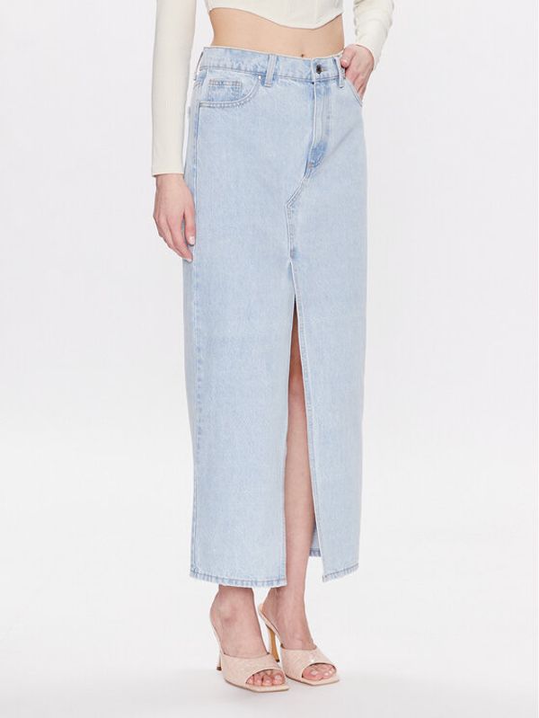 Edited Edited Jeans suknja Yu EDT6710001 Plava Regular Fit