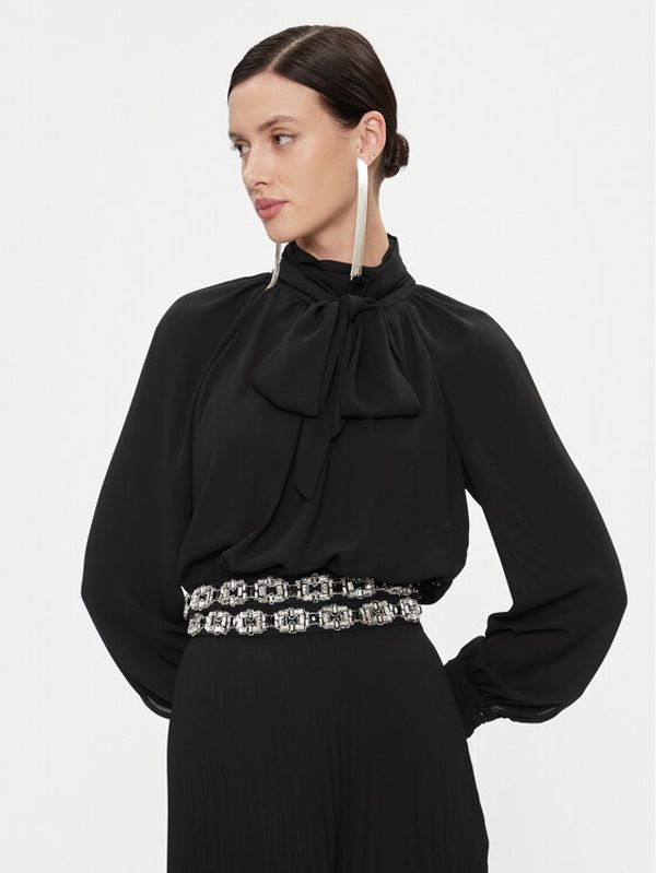 Elisabetta Franchi Elisabetta Franchi Majica CA-011-37E2-V380 Crna Regular Fit