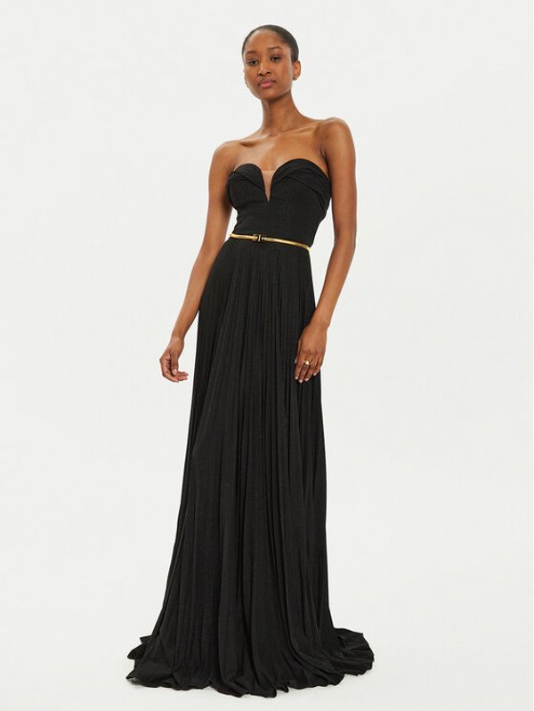 Elisabetta Franchi Elisabetta Franchi Večernja haljina AB-628-47E2 Crna Regular Fit