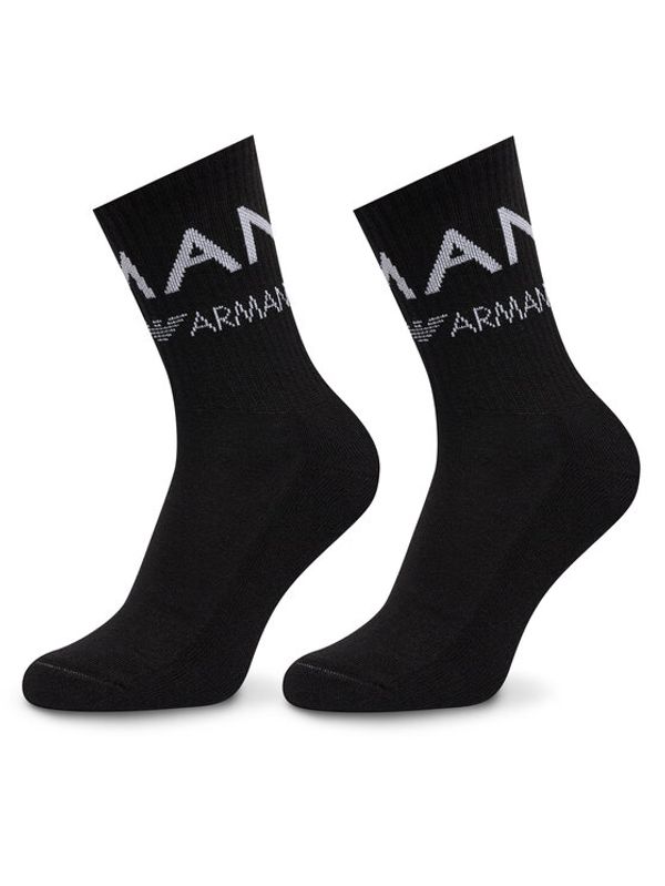 Emporio Armani Underwear Emporio Armani Underwear Set od 2 para ženskih visokih čarapa 292303 4F227 00020 Crna