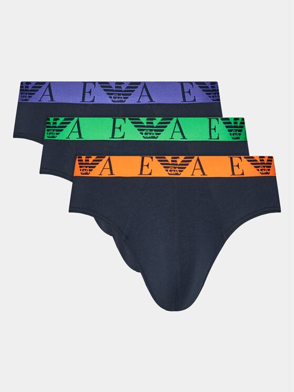 Emporio Armani Underwear Emporio Armani Underwear Set od 3 para muških slip gaća 111734 4R715 70435 Tamnoplava