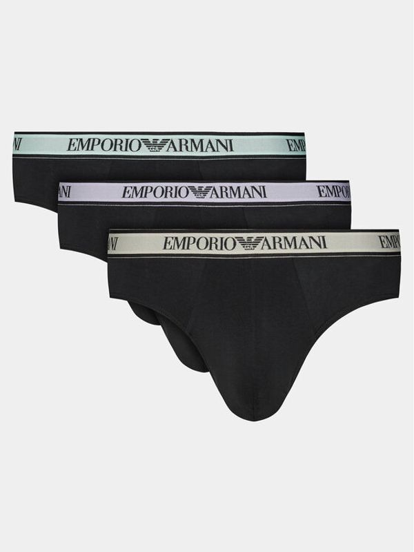 Emporio Armani Underwear Emporio Armani Underwear Set od 3 para muških slip gaća 111734 4R717 50620 Crna