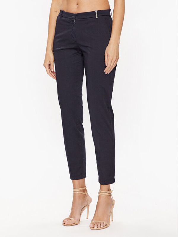 Fabiana Filippi Fabiana Filippi Hlače PADP02W364 Tamnoplava Regular Fit