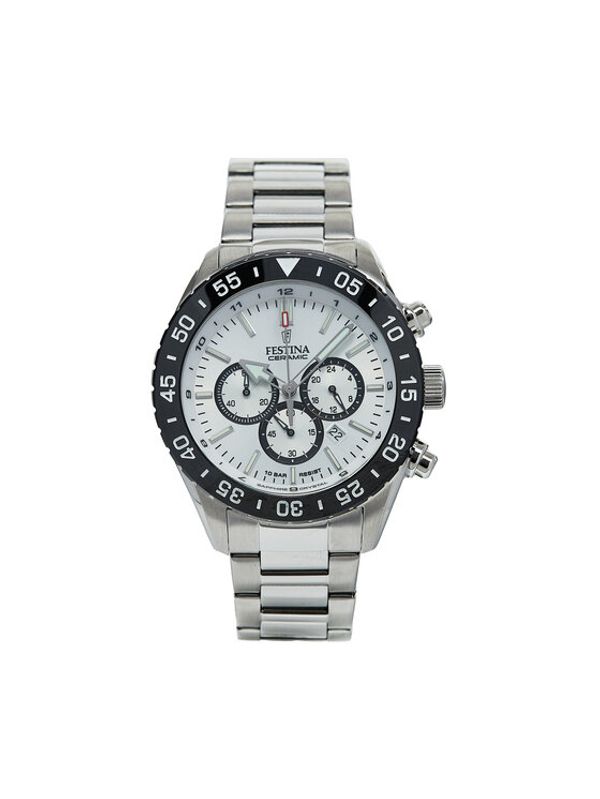 Festina Festina Sat Ceramic Chrono F20575/1 Srebrna