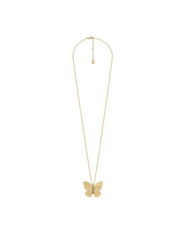 Fossil Fossil Ogrlica Necklace Metamorphosis JF04809710 Zlatna