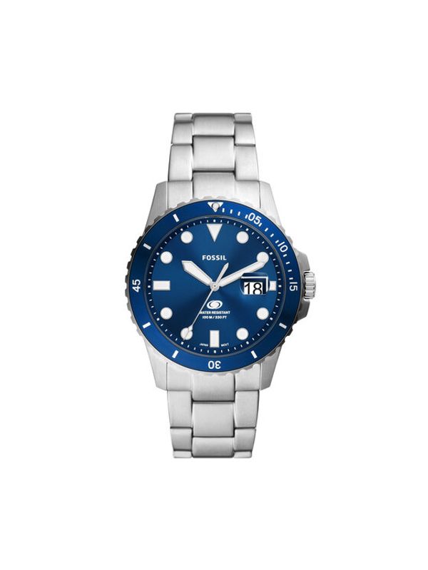 Fossil Fossil Sat Blue FS6029 Srebrna