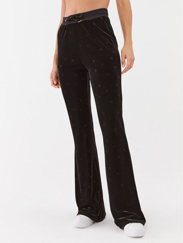 Fracomina Fracomina Donji dio trenerke FR23WVA016F44101 Crna Relaxed Fit