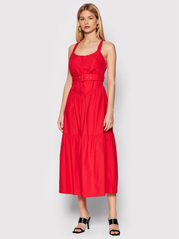 Fracomina Fracomina Haljina za svaki dan FR22SD2008W40001 Crvena Regular Fit