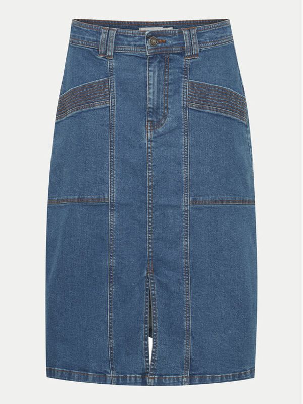 Fransa Fransa Jeans suknja 20614465 Plava Regular Fit