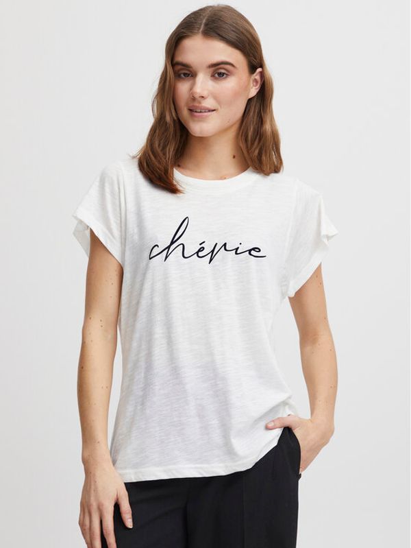 Fransa Fransa T-shirt 20612027 Bijela Regular Fit