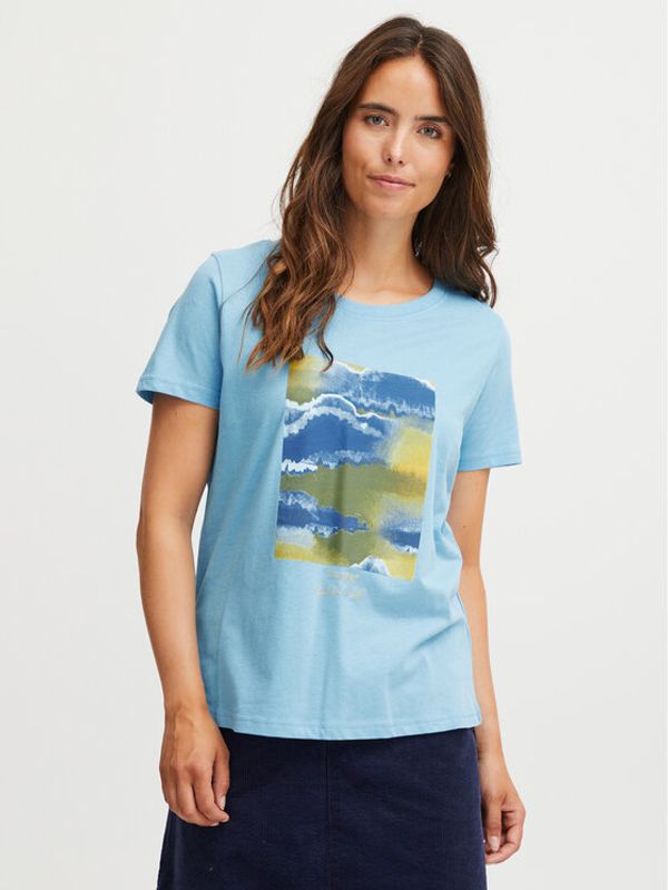 Fransa Fransa T-shirt 20612765 Plava Regular Fit