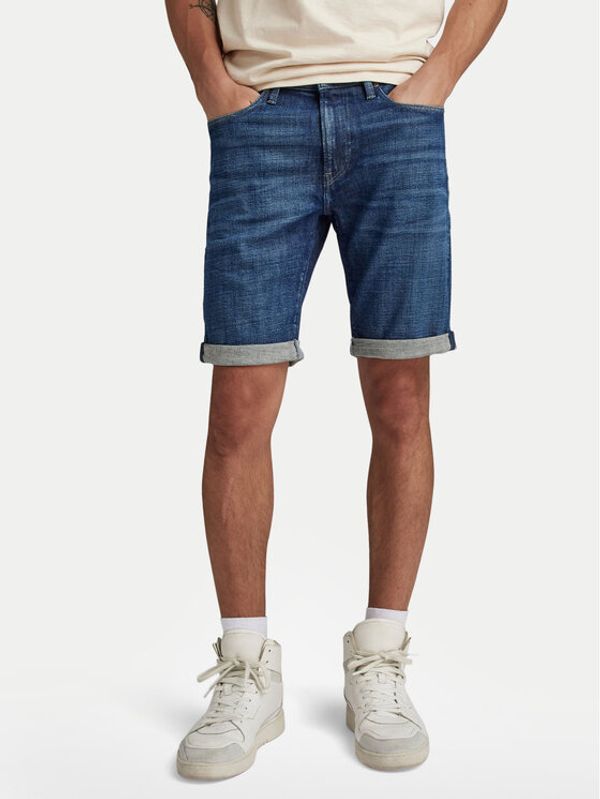 G-Star Raw G-Star Raw Kratke traperice 3301 D10481-D441-G318 Plava Slim Fit