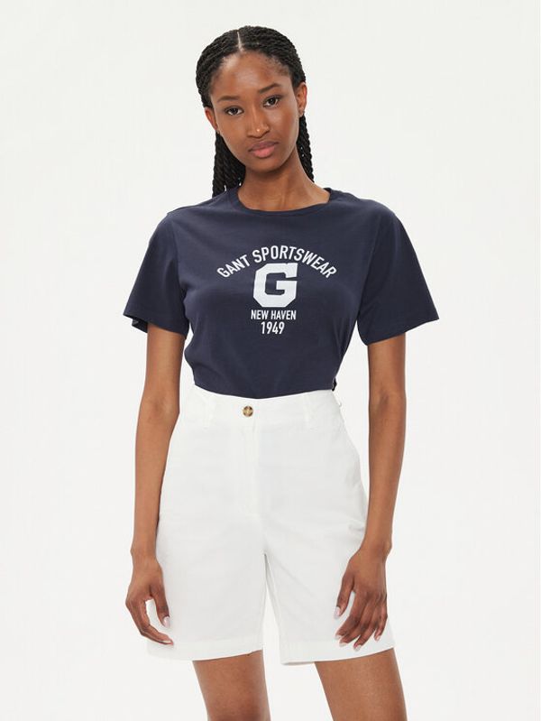 Gant Gant T-shirt Logo 4200849 Tamnoplava Regular Fit