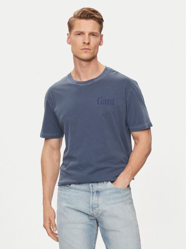 Gant Gant T-shirt Sunfaded 2013018 Plava Regular Fit