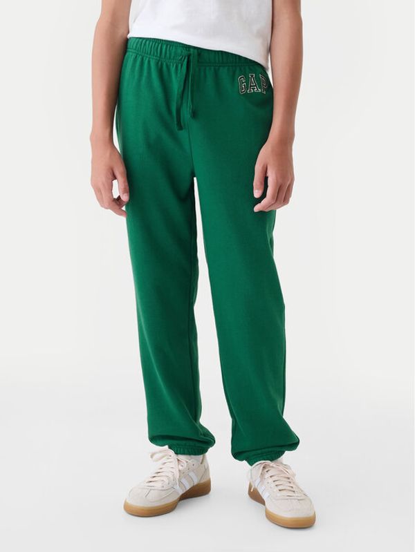 Gap Gap Donji dio trenerke 542339-00 Zelena Regular Fit