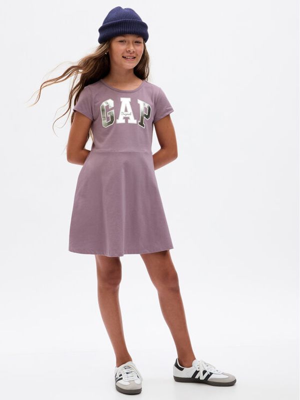 Gap Gap Haljina za svaki dan 792417-01 Ljubičasta Regular Fit